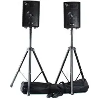 Tracer 800W Luidsprekerset 2x SL8 met standaards en kabel