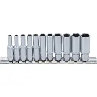 Bgs Steckschlüssel-Einsatz-Satz Sechskant, tief 6,3 mm (1/4") SW 4 - 13 mm 11-tlg.