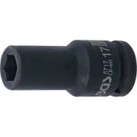 Bgs Power doppen zeskantig, diep aandrijfvierkant 20 mm (3/4") SW 17 mm (3/4", 17 mm)