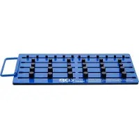 Bgs Magnetisch opbergbord - met buitenvierkant - voor 36 dopsleutels - 1/4 / 3/8 / 1/2