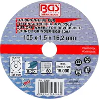 Bgs Trennscheibe für BGS Tiefenschneider Ø 105 x 1,5 x 16,2 mm