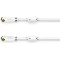 Hama Satelliet Aansluitkabel 5 m 100 dB Verguld Wit
