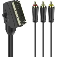 Hama Videokabel Rca - Scart 1.5 M Zwart(205156)
