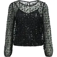 Object Blouse 'Maisy' zwart