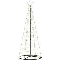 vidaXL LED kerstboom Warmwit 250 cm IJzer
