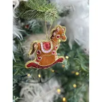 HEM Hobbelpaard Kerstbal – Kersthanger 12 cm – Ornament Hobbelpaard – Klassieke Kerstdecoratie – Kersthanger voor Boom