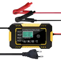 Eafc Acculader 12V/24V - 6 Ah/150Ah - Druppellader - Acculader voor Auto Motor Scooter Boot Camper - Reparatie Modus