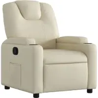 vidaXL Relaxfauteuil Crème Kunstleer