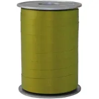Mtis Krullint Paperlook Olijf Groen – Cadeaulint - 10mm