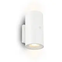 Briloner Misy – Oplaadbare Wandlamp – zonder stroomaansluiting & boren – dimbaar met touch – warm wit licht – wit – Ø6 x 12 cm