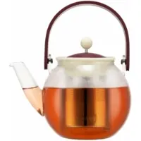 Bodum Theepot Assam Met RVS Filter 8 Kops Rood 1 L