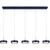Freelight Hanglamp Alieno 5 lichts L 120 cm comfortlift zwart