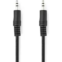 Nedis Stereo-Audiokabel - 3,5 mm Male - 3,5 mm Male - Vernikkeld - 3.00 m - Rond - Zwart - Label