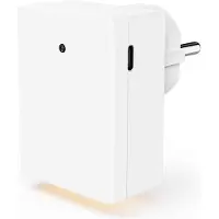 Hama Nachtlampje - met 1x USB-A & 1x USB-C - met schemersensor - Wit