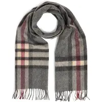 Finshley & Harding Sjaal beige / antraciet / donkergrijs / donkerroze