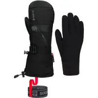686 - Skihandschoenen - M Gore-Tex Smarty Gauntlet Mitt Black voor Unisex van Wol - Maat S - Zwart
