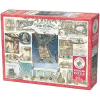 Cobble Hill puzzel van 1000 stukjes - Brambly Hedge Winter Story - Voorbeeldposter inbegrepen