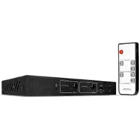 Lindy 2x2 HDMI 18G Matrix Switch 2 + 2 poorten HDMI-Matrix-switch 4096 x 2160 Pixel Zwart