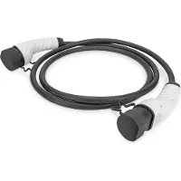 Digitus DK-1P32-050 Oplaadkabel voor elektrische voertuigen EV, Type 2 - Type 2, enkel-fase 240V, 32A, 7.4kW, 5m