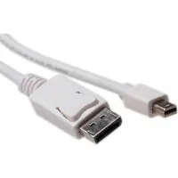 ACT AK3966 4K DisplayPort Verloopkabel | Mini DisplayPort Male/DisplayPort Male | Wit | 3 meter