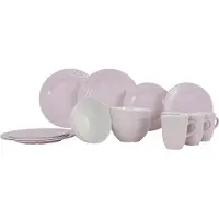 Gimex - Royal Line - Servies - Pastel - Roze - 16-Delig
