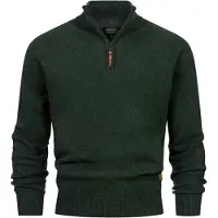 INDICODE JEANS Trui 'INTrax' donkergroen