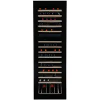 Vinata Premium Wijnklimaatkast Breithorn Inbouw - Zwart - 101 flessen - 177.1 x 59.2x 56.3 cm - Glazen deur