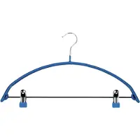 Metaltex - Kledinghanger - 42 cm – Anti-Slip – Metaal & PVC – Broekhangers - Kleerhangers - met Knijpers