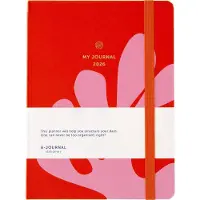 A-Journal My Journal - Agenda 2026 - A5 - 1 week op 2 pagina's - Roze