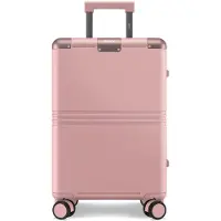 Onyx Hybrid Pro Handbagage Koffer 35 Liter - Gerecycled Polycarbonaat en Ritsloos Design - Reiskoffer met TSA slot en Spinner wielen - Lichtgewicht Trolley - Candy Pink