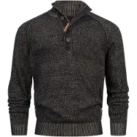 INDICODE JEANS Trui 'INRajas' zwart