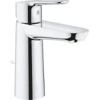 GROHE BauEdge - Wastafelkraan met waste, M-size, chroom 23758000