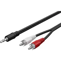 Pro AUX-adapterkabel, 3,5 mm naar 2x RCA, 10 m