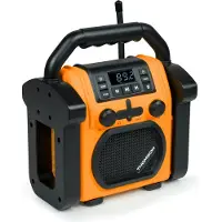 Thomson Bluetooth draadloze radio, bouwradio WKR60BT, zwart-oranje, modelnummer TH389463