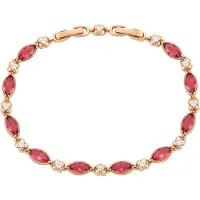 Faina Armband rose-goud / rood