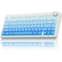 EPOMAKER x AULA F75 - Blauw - Side Printed - Mechanisch Draadloos Toetsenbord - RGB - 75% - QWERTY - Gaming Keyboard - Reaper Switch