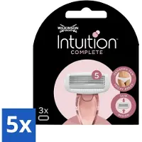 Wilkinson Sword - Navulmesjes - Intuition Complete - Compatibel - 3 mesjes - Bulkverpakking - 5 stuks