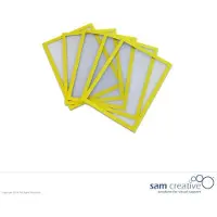 Sam Creative Whiteboard Magneetvenster A5 geel set 5 stuks