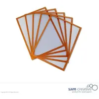 Sam Creative Whiteboard Magneetvenster A4 oranje set 5 stuks