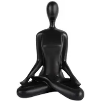 PT Living Decoratie Statue Open Lotus Black