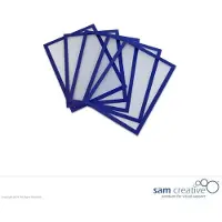 Sam Creative Whiteboard Magneetvenster A5 blauw set 5 stuks