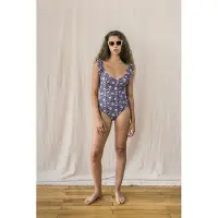 Louise Misha Bathing Suit Reva Blue Flowers Maat: 32 | Badpakken Outlet | Dames | Blauw