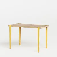 TIPTOE Lobo Eettafel - 120 x 60 cm Eco-Certified Wood | Brioche Yellow
