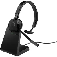 Jabra Evolve 65 TE headset, stereo, draadloos, Bluetooth, incl. oplaadstation, geoptimaliseerd voor Skype for Business