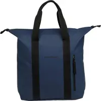 New Looxs Odense Kota - Enkele Fietstas voor Dames - Shopper met Rits - Pakaftas Enkel - Afneembare Boodschappentas - Stevig Tas met Haken - 24 Liter - Dark Blue