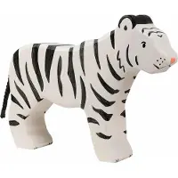 Goki Wildernis - Tijger - 17X3X11Cm - Houten Figuur - Handgemaakt