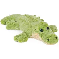 Histoire D'ours Pluche - Verhaal van een beer - Krokodil 40 cm - Groen - Voor kinderen van 24 maanden tot 10 jaar