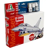 Italeri Modelbouwpakket Militaire voertuigen - 72001 EF-2000 Typhoon - Complete Set - Starter Kit Plastic - 1:72 - Modelbouw
