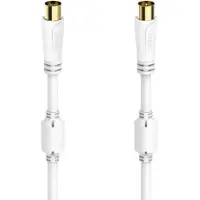 Ginza.se Antenna Cable, Coax Plug - Coax Socket, gold-plated, 1.5 m, 100 dB