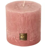 Ptmd stompkaars rustiek roze 10x10x10cm
